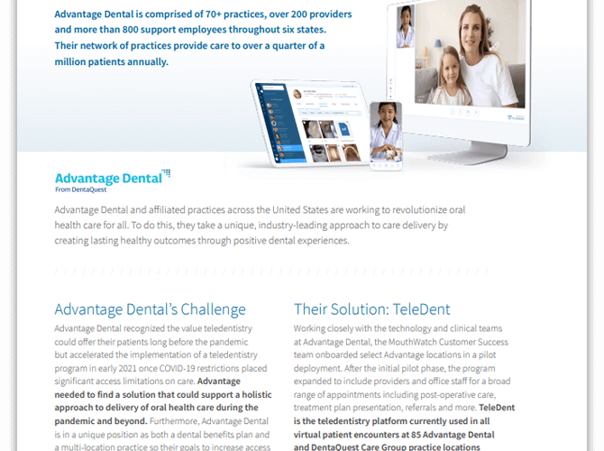 Advantage Dental Case Study Brief