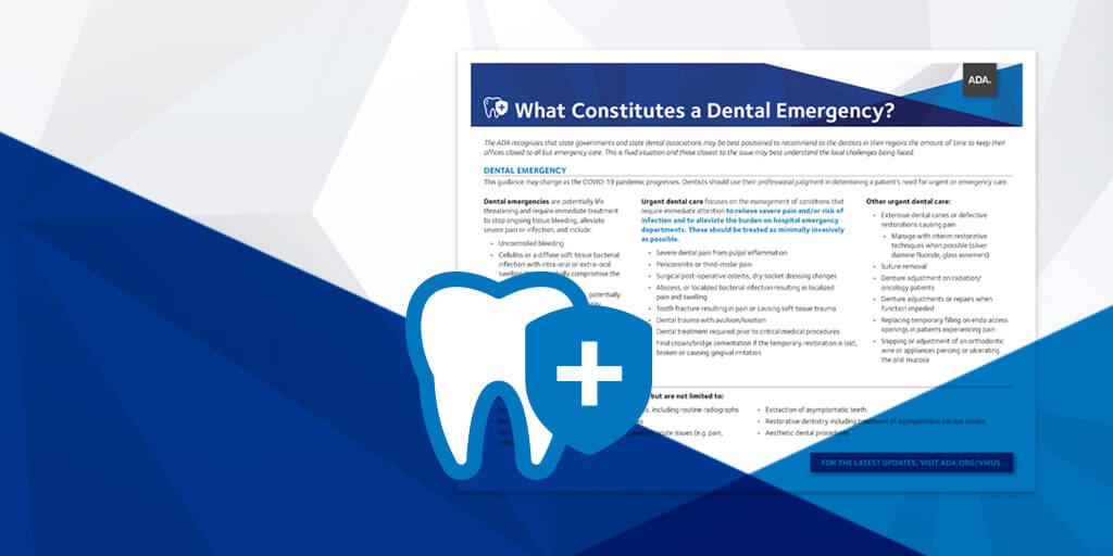 ADA Guidance: What Constitutes a Dental Emergency?