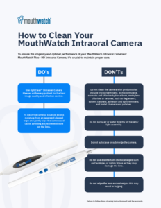 How to Clean Your MouthWatch Intraoral Camera