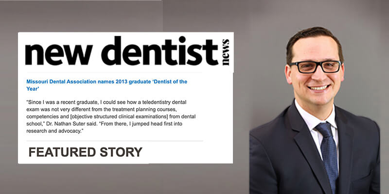 ADA highlights Dr. Nathan Suter, MouthWatch clinical advisor, as MDA’s Dentist of the Year