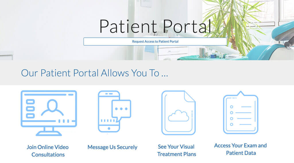 Screenshot of Patient Portal